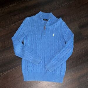 Polo Ralph Lauren quarter zip cable knit sweater